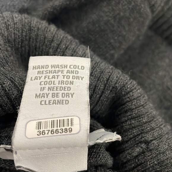 Soft Surroundings Woman's‎ Charcoal Grey Turtleneck Knee-Length Dress - Picture 6 of 6